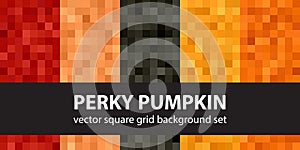 Square pattern set Perky Pumpkin