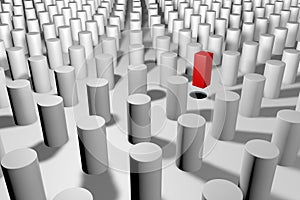 Square peg in a round hole