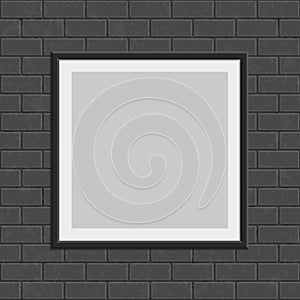 Square photo frame template.