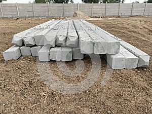 Square pile for a sturdy house foundation so that the building is safe
