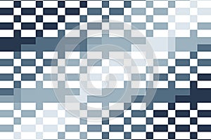 Square pixel pattern in blue and navy soft tones, forming an abstract checkered mosaic with structured geometric gr photo