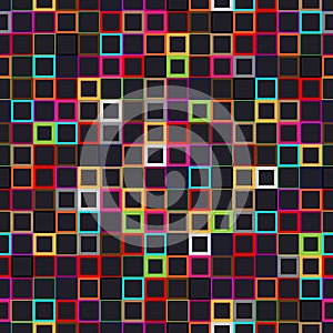 Seamless vector background. Abstract geometric pattern with small squares.