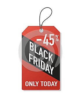 Square pricetag Black Friday