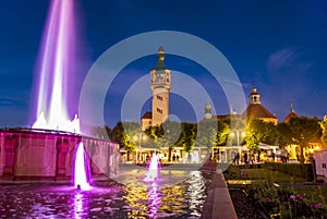 Square and promenade architcture landmark in Sopot