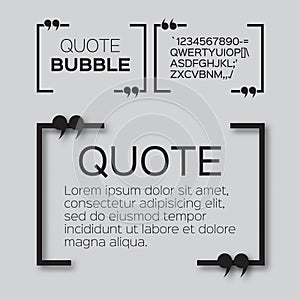 Square Quote bubble.