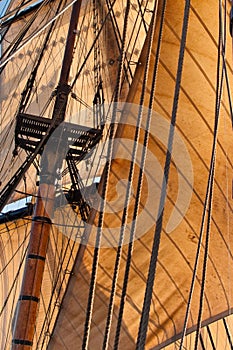 Square rig sails