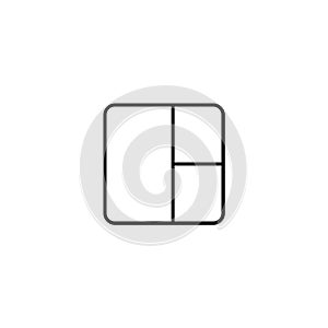 Square with round corners icon