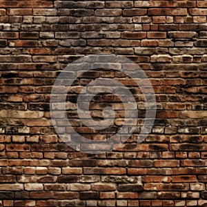 A Square Rustic Brick Wall Pattern Tile