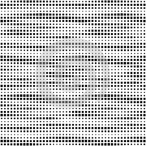 Square seamless pattern. Subtle halftone patern. Grunge texture. Background grid. Fade design for prints. Gradation black and whit