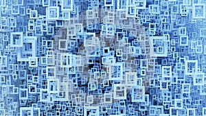 Abstract backgound square frame rectangle shapes design window pattern 3D illustration