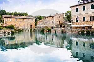 The Square of sources in Bagno Vignoni photo