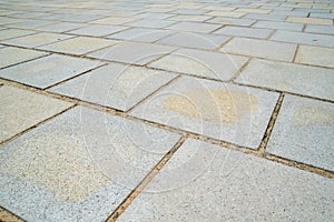Square speckled granite tiles, Bangkok, Thailand