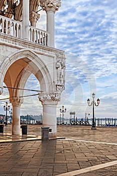 Square of St. Mark in Venice in the morning light