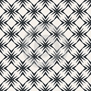 Square table in sharp line abstract seamless pattern monochrome