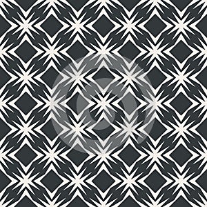 Square table in sharp line abstract seamless pattern monochrome