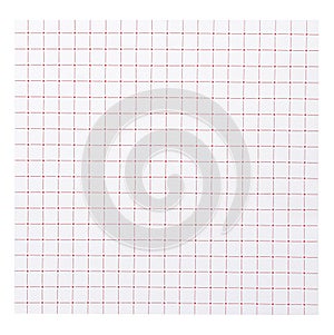 Square table stripe pattern on white paper background.