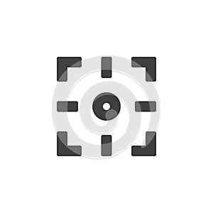 Square target vector icon