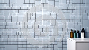 Square tiles background