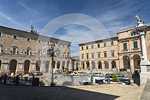 Square of Treia, Marches, Italy