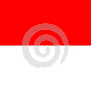 Square vector flag of Indonesia