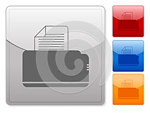 Square web buttons printer