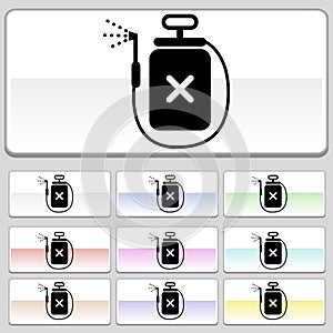 Square web buttons - Spray