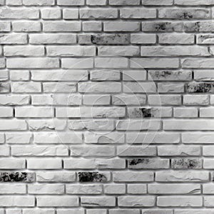 A Square White Brick Wall Pattern Tile