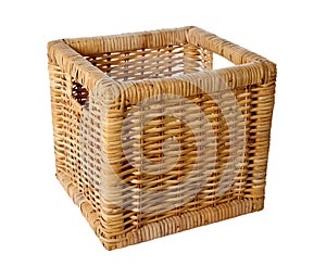 Square wicker basket