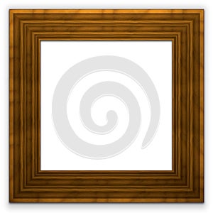 Square wide wooden frame