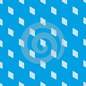 Square window frame pattern vector seamless blue