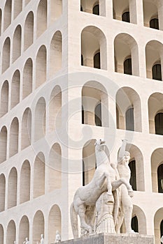 Squared Coliseum in Rome