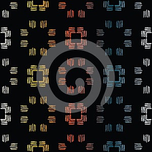 squares abstract geometric seamless vector pattern