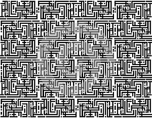 Squares black and white pattern.