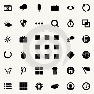 squares icon. Detailed set of minimalistic icons. Premium graphic design. One of the collection icons for websites, web design, mo