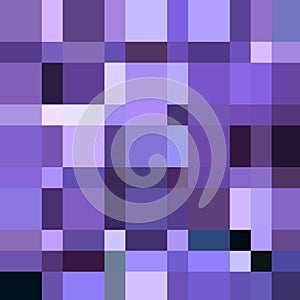 Squares in many different purple hue, squares and rectangles geometric pattern