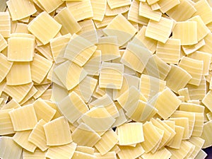 Squares of pasta background