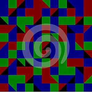 Squares and triangels backround