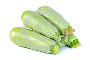 Squash vegetable marrow zucchini isolated on white background