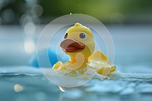 Squeaky Bath duck toy. Generate Ai