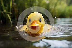 Squeaky Cute rubber duck. Generate Ai