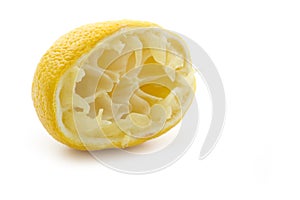 Squeezed lemon photo