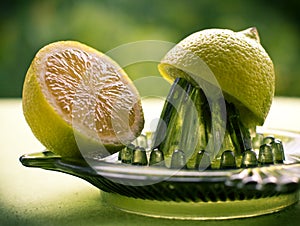 Squeezing lemon juice