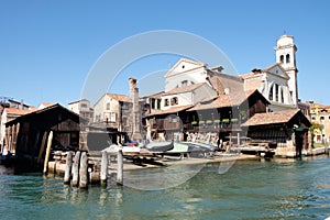 Squero gondola builders and repairs, Venice