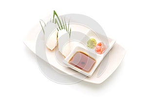 squid sushi nigiri - japanese food style