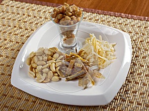 Squids, pistachios and