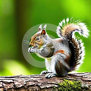 squirrel on a beautiful ures and backgrounds