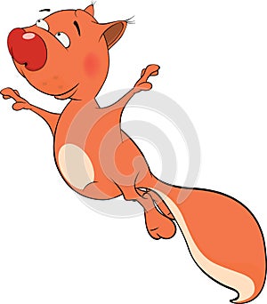 The squirrel cartoon