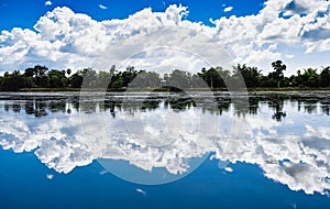 Srah Srang Lake under Blue Sky