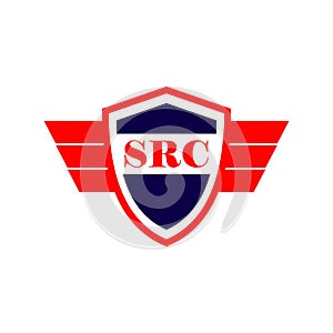 SRC Logo Vector Template Design Illustration