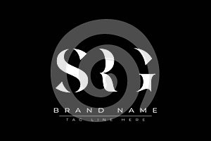 SRG abstract letter logo design